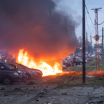 Russian shelling devastation in Zaporizhzhia