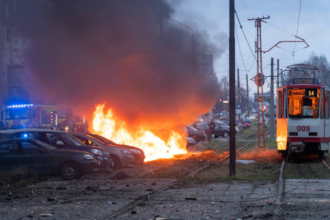 Russian shelling devastation in Zaporizhzhia