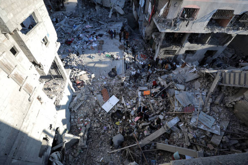 Gaza airstrikes aftermath children casualties