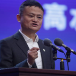 Jack Ma at a business meeting with Chinese leaders