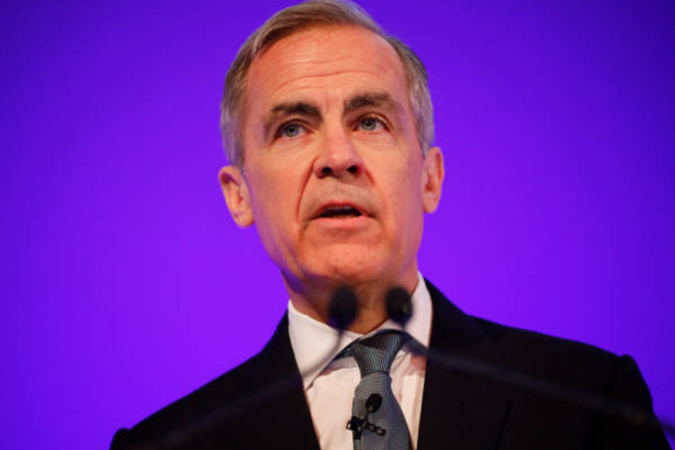 Mark Carney addressing supporters after winning Canada's PM race