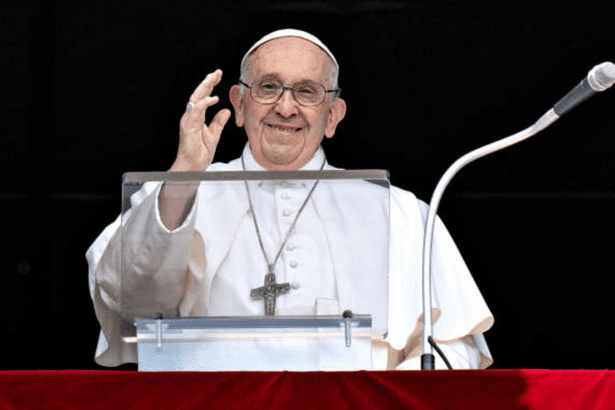 Pope Francis addressing audience