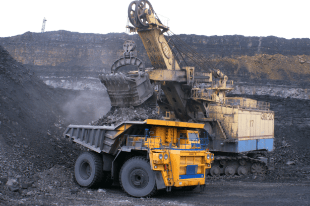 Heavy machinery in mining