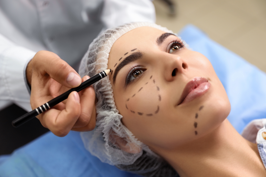 Cosmetic surgery marking