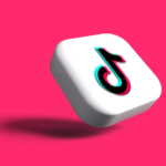 TikTok logo on 3D icon