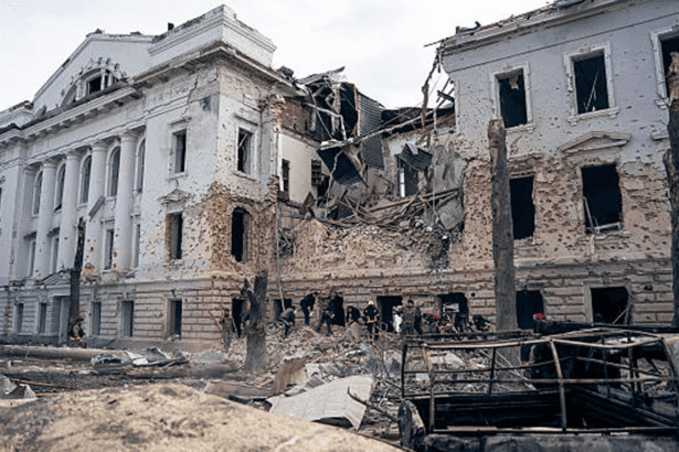 Missile strike aftermath