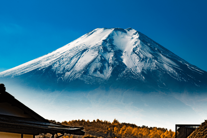 Snow-capped Mount Fuji