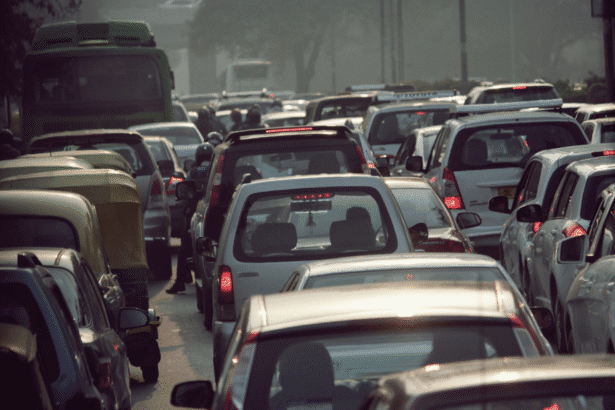 Heavy traffic congestion