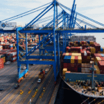 Baltimore port container ship