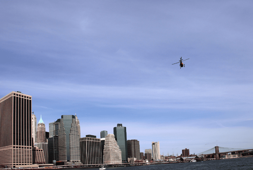 Manhattan skyline helicopter