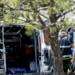 Crime scene in Madrid