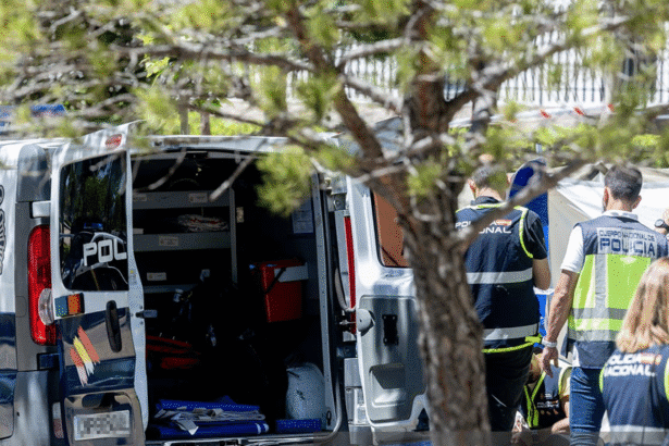 Crime scene in Madrid