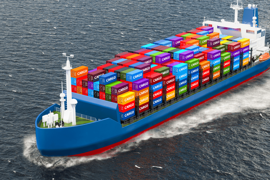 Cargo Ship Hits Shore