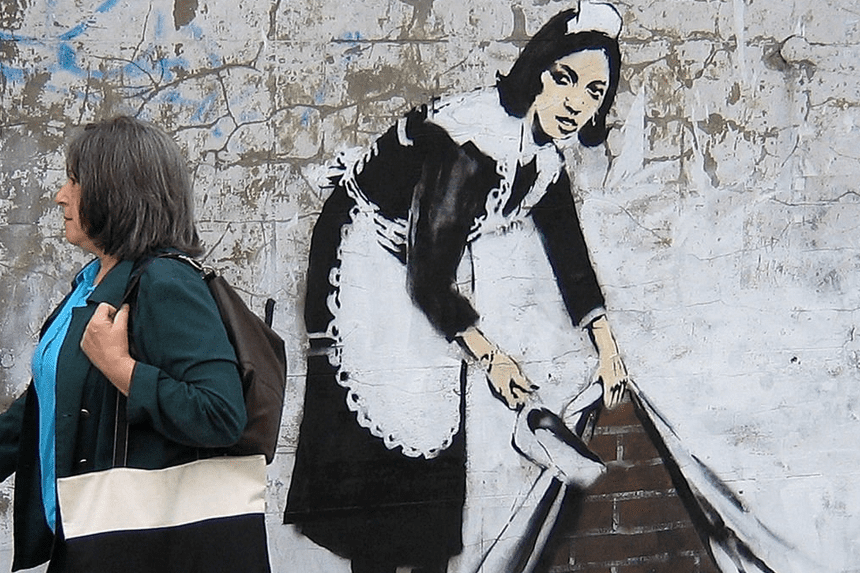 Banksy lighthouse mural