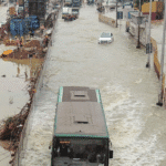 Bengaluru city flood scene
