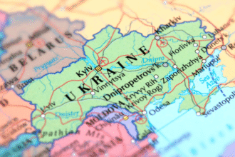 Smoke over Pokrovsk battle