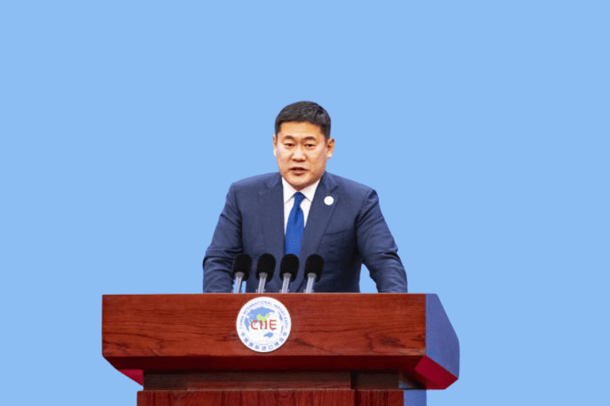 Mongolian parliament protest