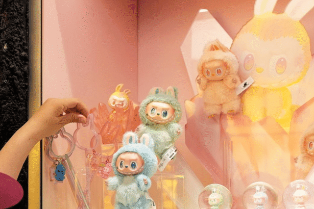 Quirky Labubu collectible doll