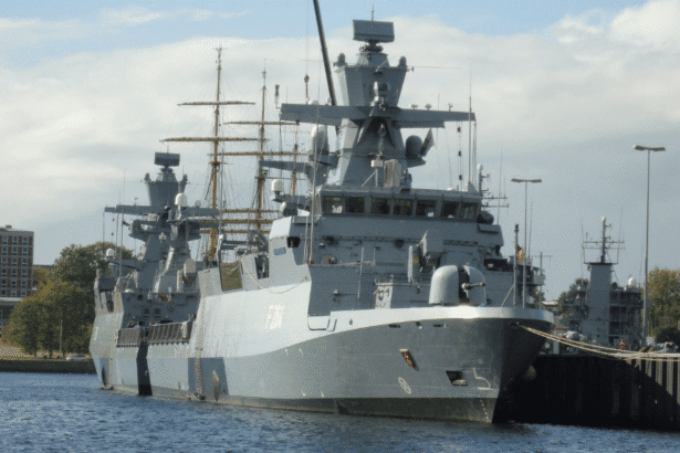 Capsized North Korean warship