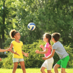 Children Playing Outdoors