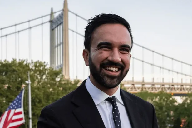 Zohran Mamdani celebrates victory