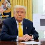 Trump reacts to Epstein scandal