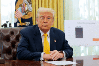 Trump reacts to Epstein scandal