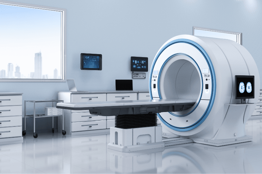 MRI accident involving metal