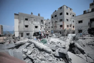 Gaza clinic airstrike aftermath