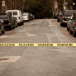 Ukrainian officer assassination scene