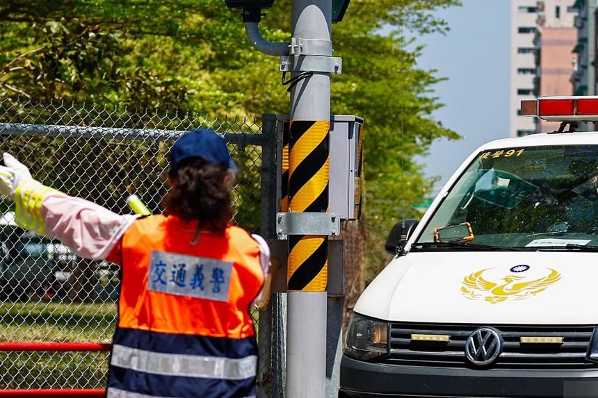 Taipei emergency drill scene