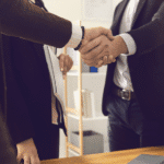 Trump Japan trade handshake