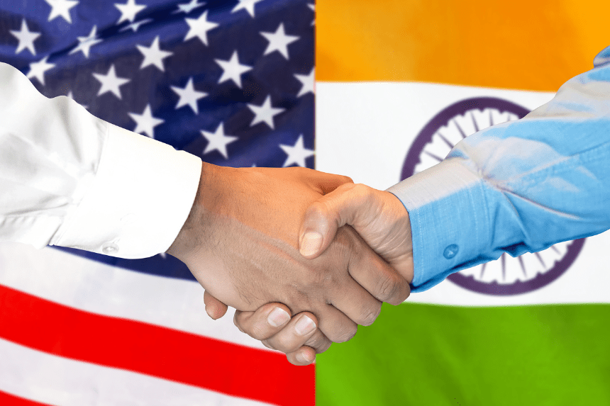 UK India leaders handshake