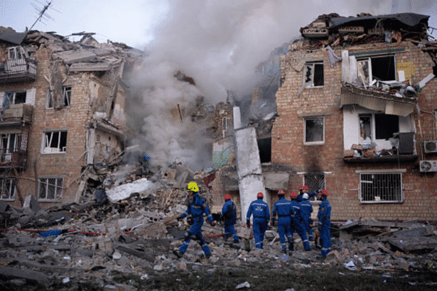 Kyiv missile strike aftermath