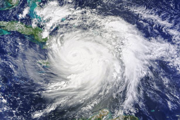 Hurricane Erin approaching Caribbean
