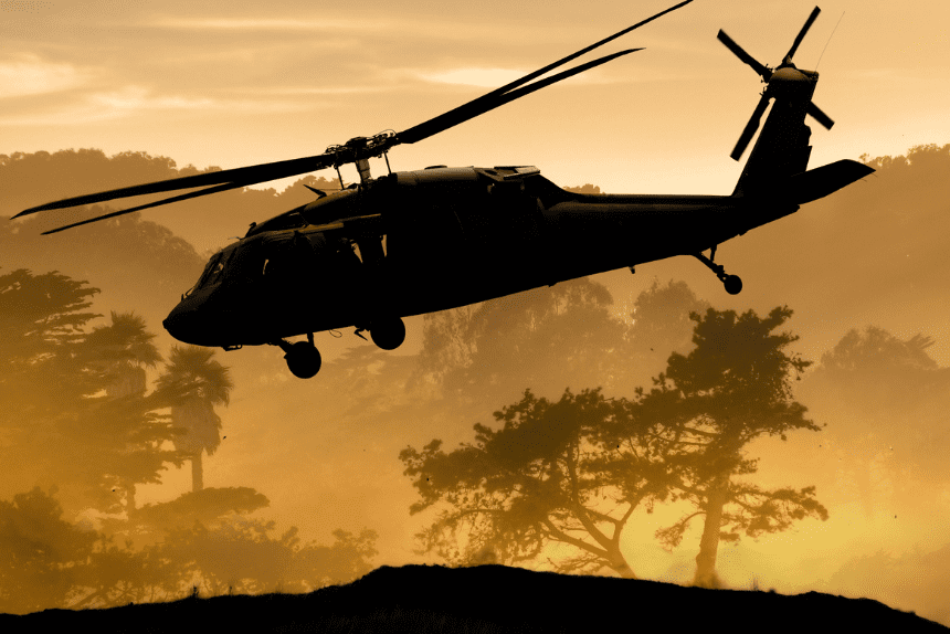 Ghana Helicopter Crash Scene