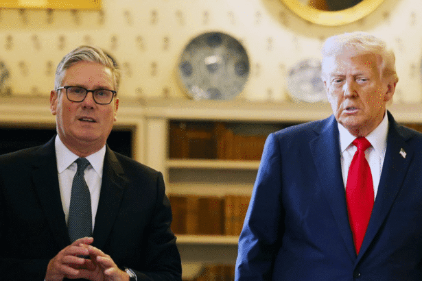 Trump Starmer joint conference