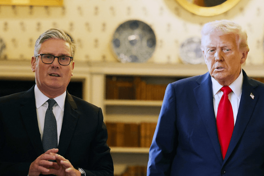 Trump Starmer joint conference