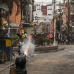 Madagascar protest tear gas